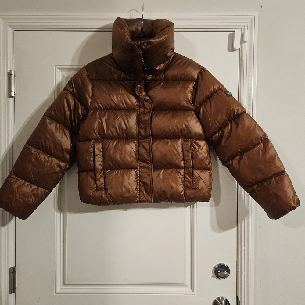 BCBGMaxAzria Kids' Brown Puffer Jacket